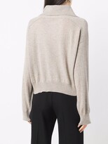 Thumbnail for your product : LOULOU STUDIO Clarion cropped cashmere jumper