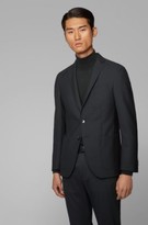Thumbnail for your product : HUGO BOSS Extra-slim-fit jacket in patterned virgin wool