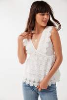 Thumbnail for your product : Urban Outfitters Deep-V Lace Top