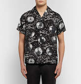 Thumbnail for your product : Wacko Maria Camp-Collar Printed Voile Shirt