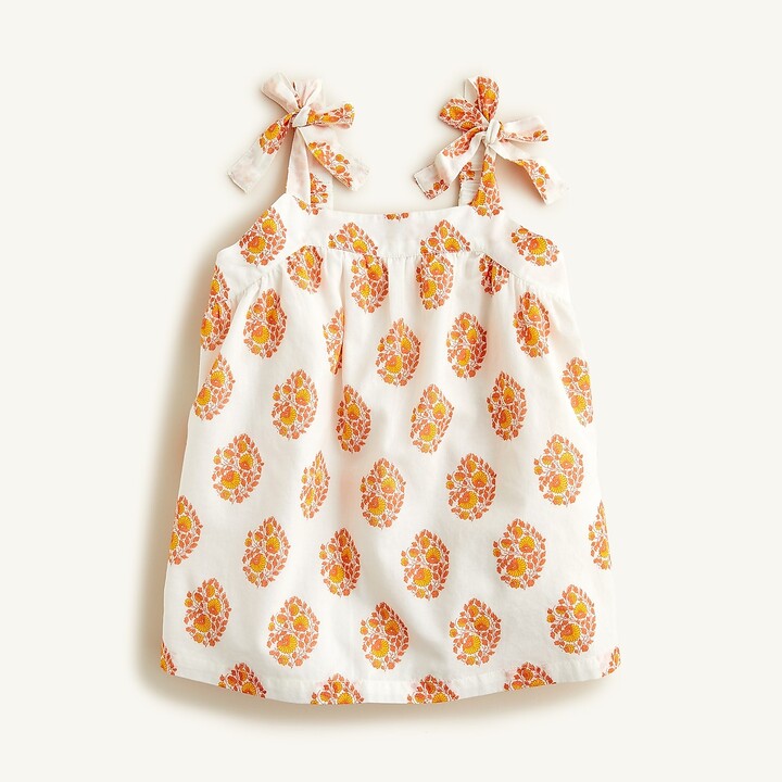 jcrew afternoon dress in gathered floral block print