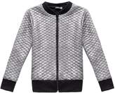 Thumbnail for your product : boohoo Girls Metallic Quilted Bomber Jacket