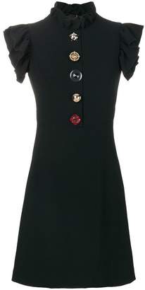 Dolce & Gabbana jewelled buttons cady dress