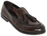 Thumbnail for your product : Alberto Fasciani Tasseled Hand-brushed Leather Loafers