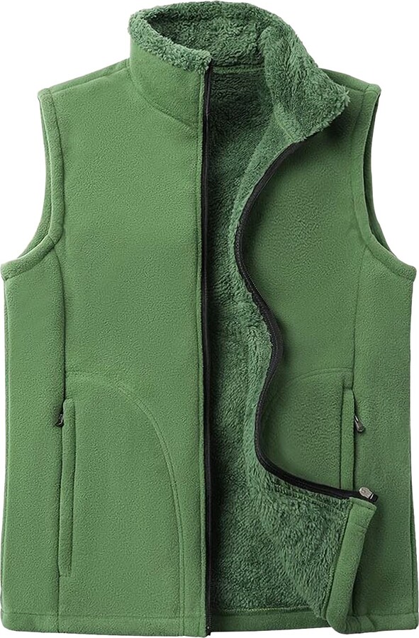 EXEKE Men's FullZip Polar Fleece Vest with Zipper Pockets ShopStyle