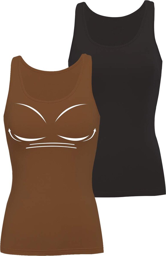 Women Camisole with Built in Padded Bra 