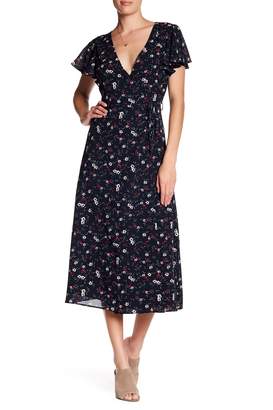 Lucca Couture Scarlett Floral Print Wrap Dress