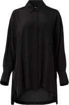 Thumbnail for your product : Equipment Emile dipped silk shirt