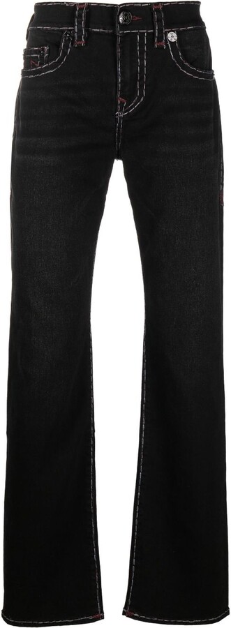Mens Jeans Black Yellow Stitching | ShopStyle