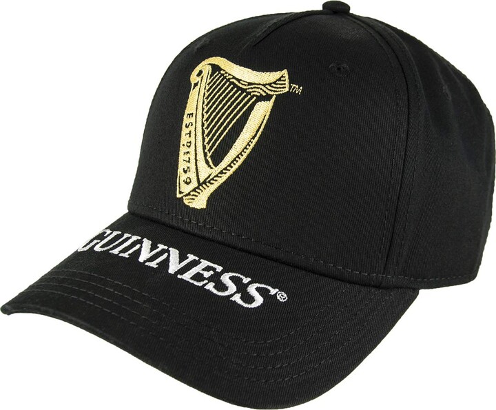 Guinness Official Merchandise Guinness Black Baseball Cap for Men with