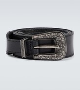 Thumbnail for your product : Saint Laurent Textured leather belt