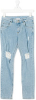 Thumbnail for your product : Gaelle Paris Kids ripped jeans