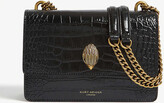 Thumbnail for your product : Kurt Geiger Ladies Black Leather Crocodile-Embossed Shoreditch Cross-Body Bag