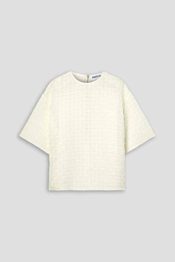 PARTOW Seraphine tulle-cloqué top