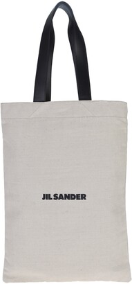 Jil Sander Logo Print Shoulder Bag