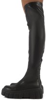 Thumbnail for your product : Public Desire Uk Lingo Over The Knee Chunky Sole Boots