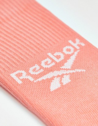 Reebok logo 3 pack crew socks in multi