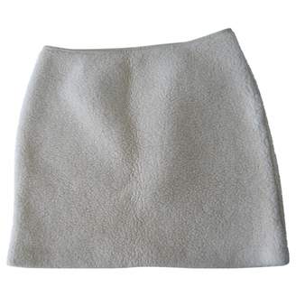 JC de CASTELBAJAC \N Ecru Wool Skirt for Women