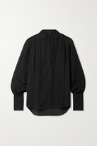 Thumbnail for your product : Nili Lotan Colleen Silk-georgette Blouse - Black