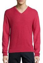 Thumbnail for your product : Saks Fifth Avenue COLLECTION Jacquard V-Neck Wool & Silk Sweater