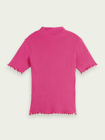 Thumbnail for your product : Scotch & Soda Rib-knit short-sleeved T-shirt