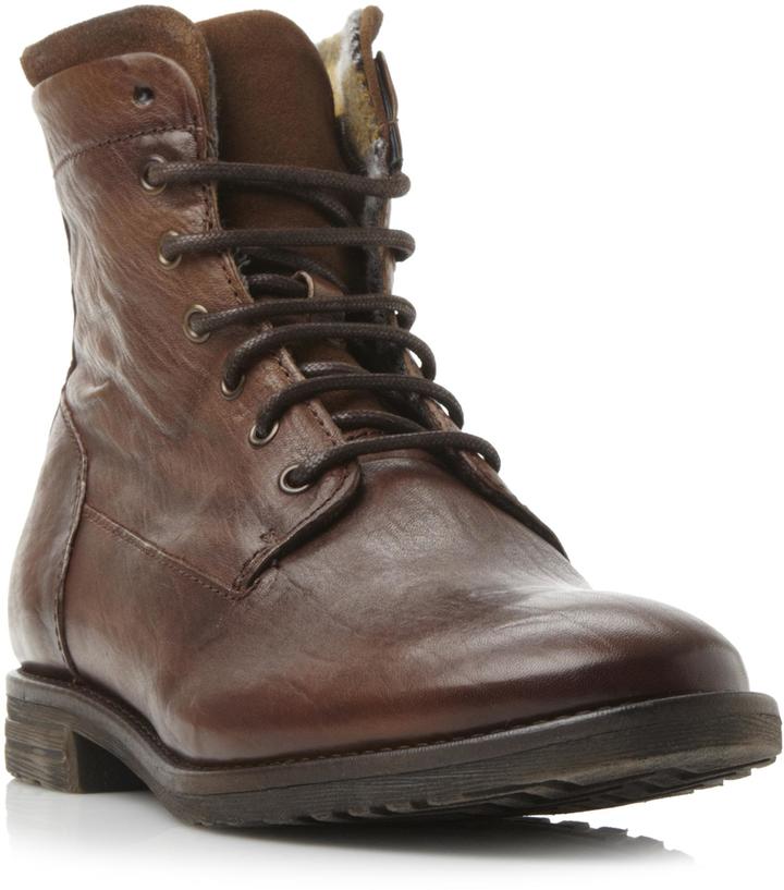 Dune London DUNE MENS CONNOR - Lace Up Leather Boot - ShopStyle