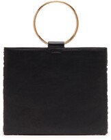 Thumbnail for your product : THACKER Le Pouch Ring Handle Genuine Calf Hair & Leather Crossbody Bag