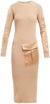 Thumbnail for your product : Sportmax Compact Knit Cotton Blend Midi Dress - Womens - Nude