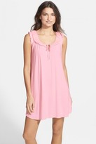 Thumbnail for your product : Midnight by Carole Hochman 'Pretty Chiffon' Pleat Trim Chemise