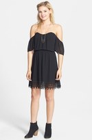 Thumbnail for your product : Socialite Off the Shoulder Dress (Juniors)
