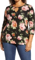 Thumbnail for your product : Loveappella Loveapella Keyhole Knit Top