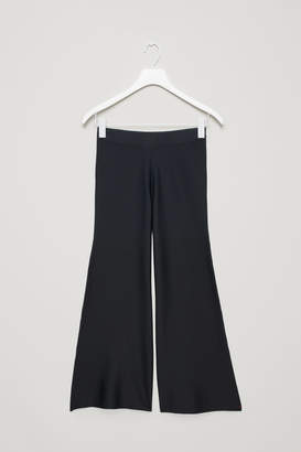 COS WIDE-LEG KNITTED TROUSERS
