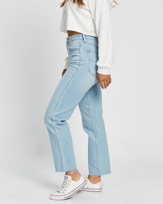 Lee Women's Blue Straight - Hi Straight Jeans - Size 6 at The Iconic