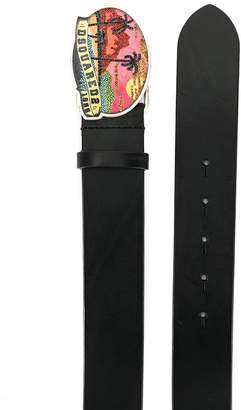 DSQUARED2 embellished Hawaii buckle belt