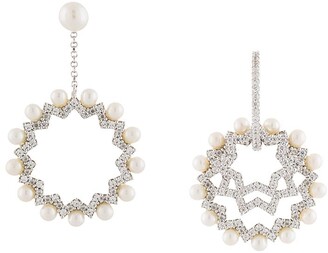 Jewelry Earrings Dangles apm Monaco Dangle \u201eMono-Ohrring\u201c silver-colored 