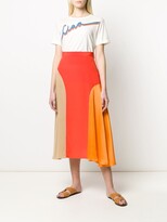 Thumbnail for your product : Chinti and Parker Panelled Silk Skirt