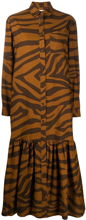 coast freida animal midi dress