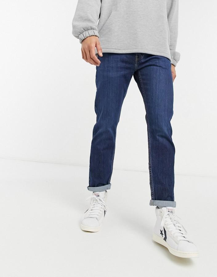 Levi's Youth 502 tapered hi ball jeans in hawthorne shocker knot dark wash  - ShopStyle
