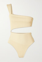 Thumbnail for your product : Haight Iu One-shoulder Cutout Ribbed Swimsuit - White