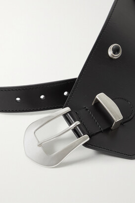 Isabel Marant Belly Studded Leather Belt - Black