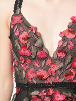 Thumbnail for your product : Marchesa Notte Floral Applique Peplum Gown