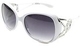 Thumbnail for your product : XOXO Gotham White Fashion Sunglasses Grey Gradient Lens