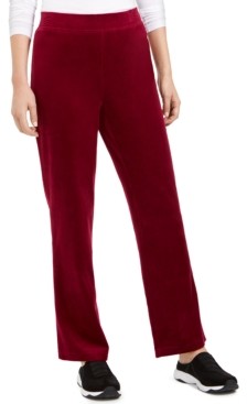 Karen Scott Sport Velour Pants, Created for Macy's