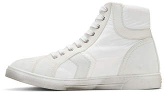 Saint Laurent White Antibe High-Top Sneakers