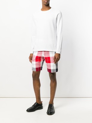 Thom Browne Center-Back Stripe Relaxed Pique Tee
