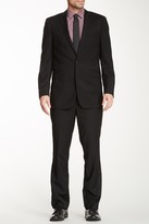 Thumbnail for your product : Ben Sherman Solid Black Two Button Notch Lapel Wool Suit
