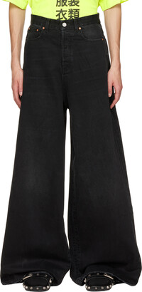 Vetements Black Big Shape Jeans - ShopStyle