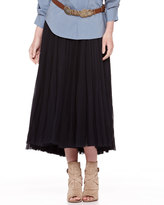 Thumbnail for your product : Donna Karan Jersey-Waist Broomstick Skirt
