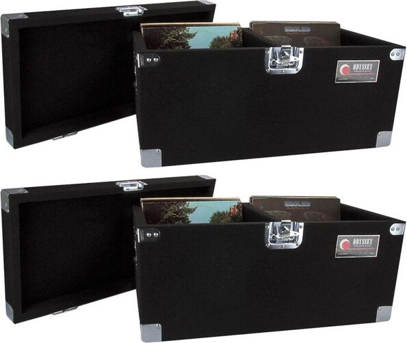 Odyssey 20/20 2OdysseyCLP200PCarpetedProDJCasesw/DetachableLid-400LPVinylRecords
