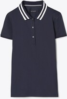 Thumbnail for your product : Tory Burch Performance Piqué Pleated-Collar Polo